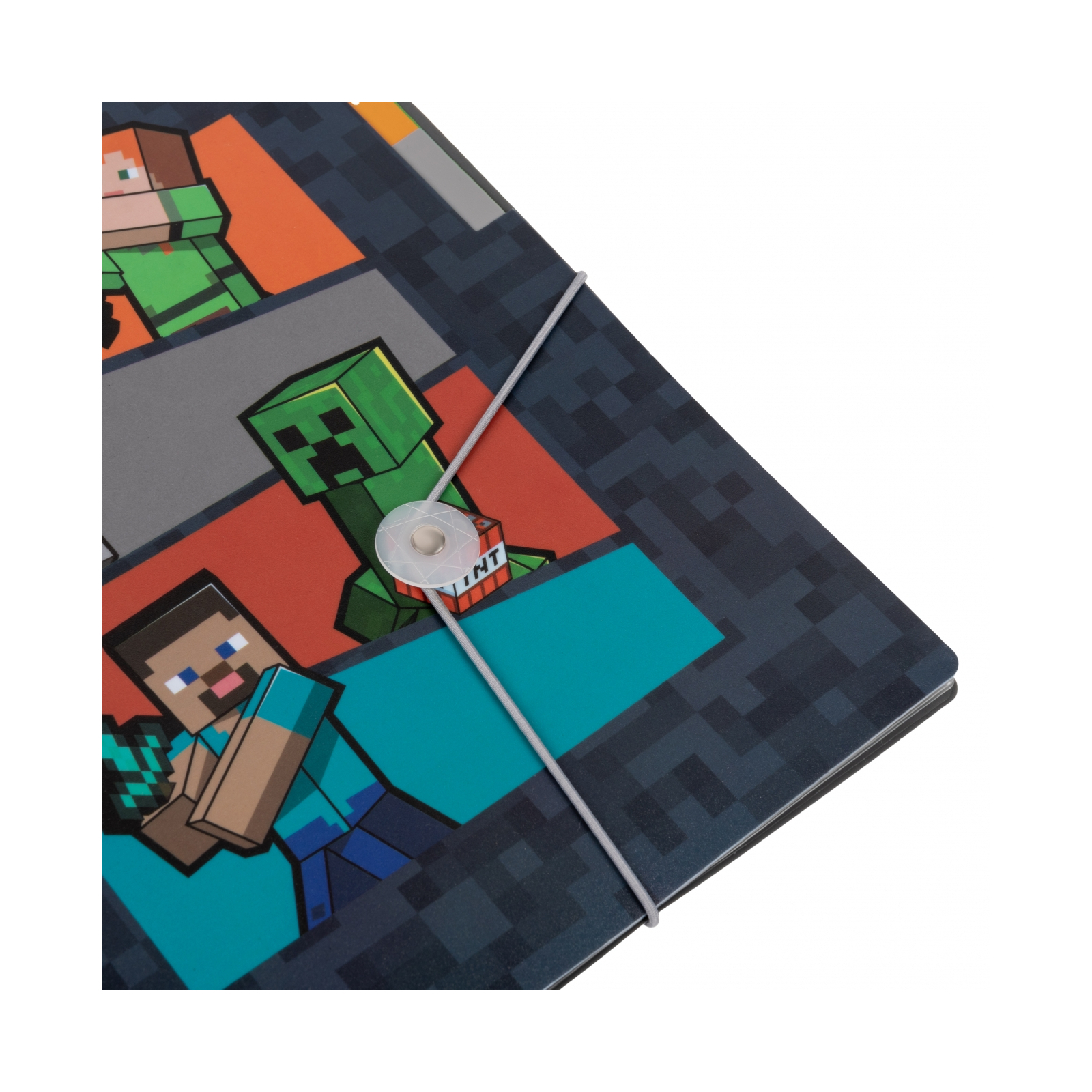 Папка на резинках Yes A4 с тремя разделителями Minecraft (492112) изображение 2