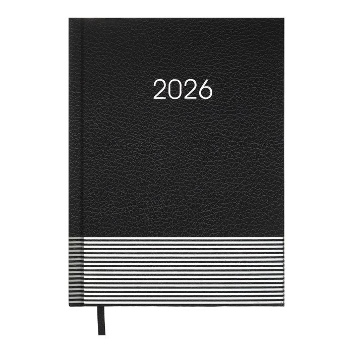 Еженедельник Buromax датированный 2026 PARALLEL A5 черный (BM.2107-01)