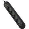 Сетевой фильтр питания Voltronic F04U, 4роз EU, 3*USB Black (F04U-Black)