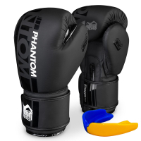 Фото - Рукавички для єдиноборств Phantom Боксерські рукавички  APEX Black 10oz  PHBG2025-10 (PHBG2025-10)