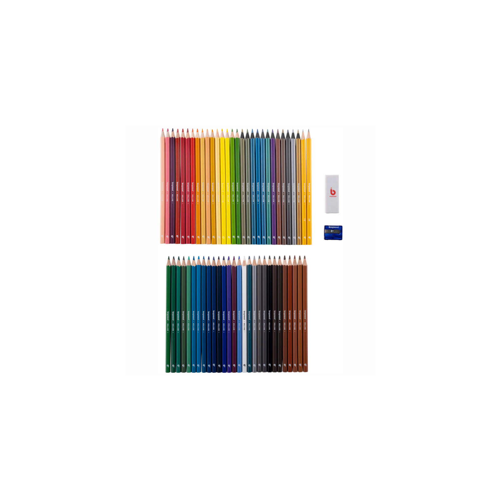 Карандаши цветные Bruynzeel Creative Artists в металлической коробке, 58 цветов, (ластик+стругачка) (8712079469498) изображение 2