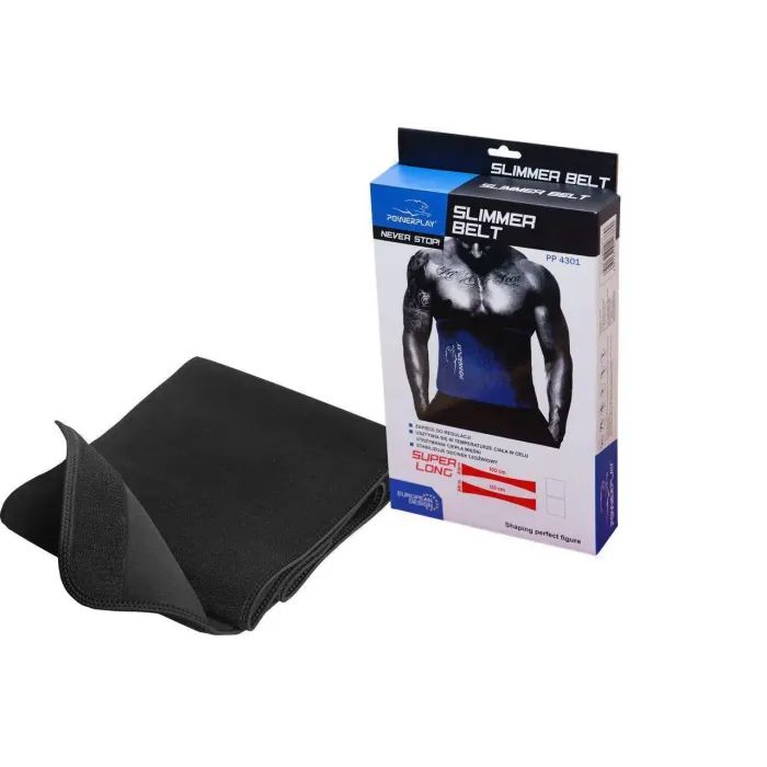 Пояс для похудения PowerPlay 4301 100 х 30 см Чорний (PP_4301_Black_100) изображение 3