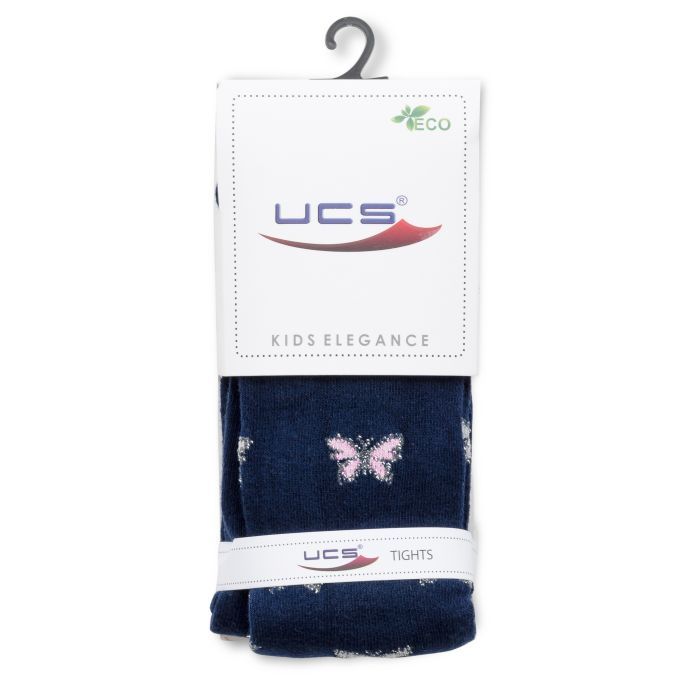 Колготки детские UCS Socks с бабочками (M0C0301-2280-7G-blue) изображение 2