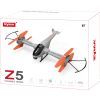 Радіокерована іграшка Syma Квадрокоптер Z5 з 2.4 ГГц керуванням та складною конструкцією 33 см (Z5) зображення 12
