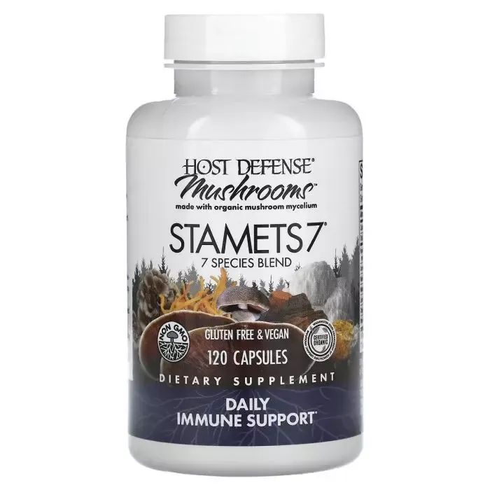 Травы Fungi Perfecti Ежедневная поддержка иммунитета, комплекс из 7 грибов, (FPI-03703)