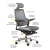 Офісне крісло Mealux Y-565 KBG зображення 2
