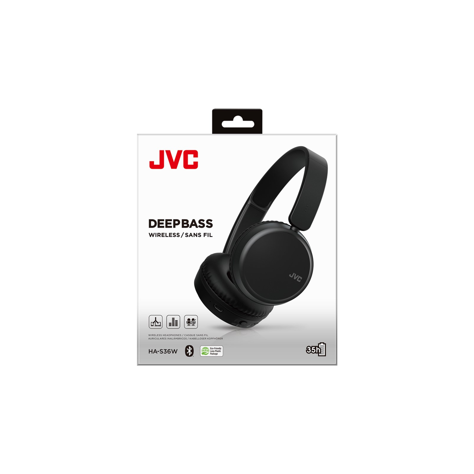 Навушники JVC HA-S36W Black (HA-S36W-B-U) зображення 6