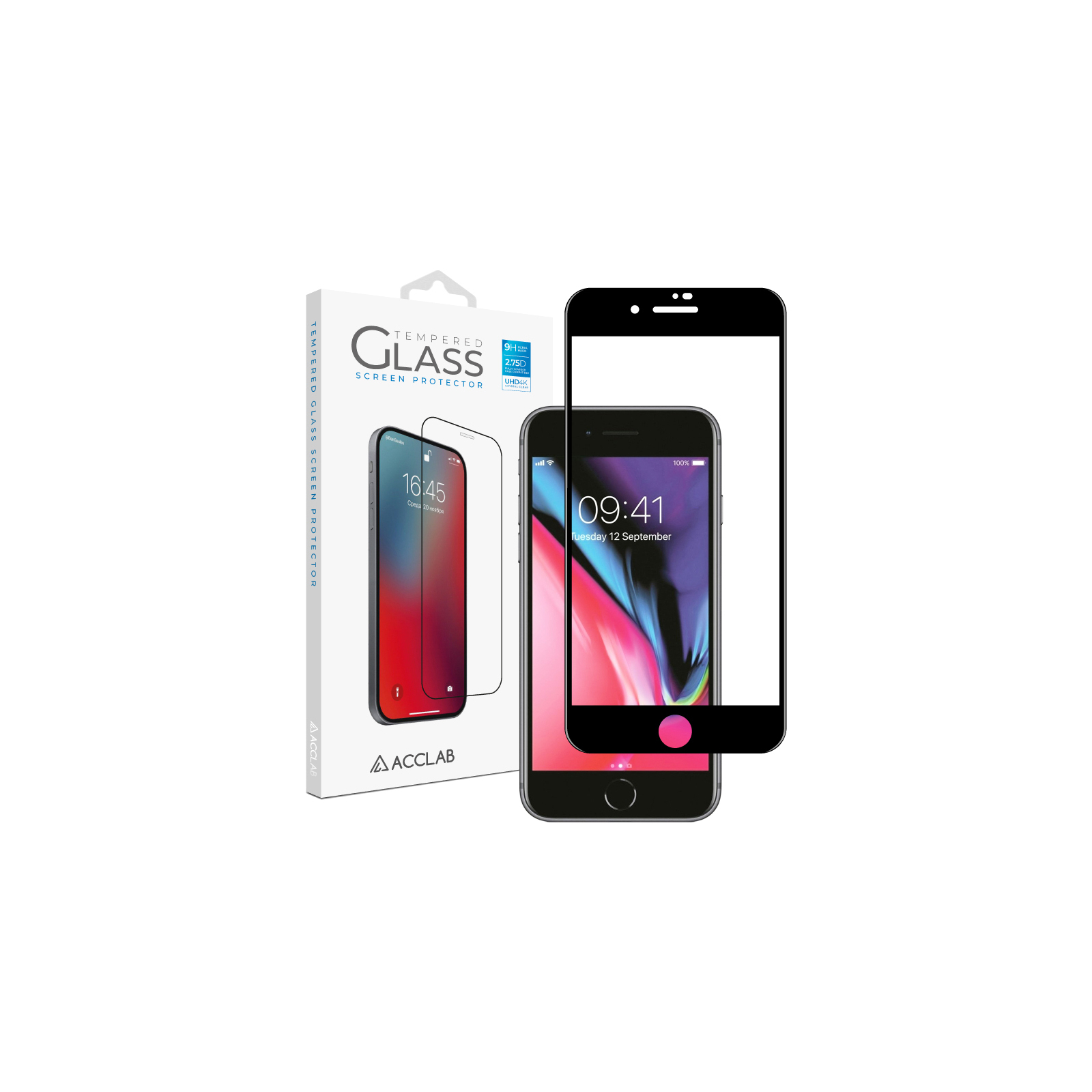Стекло защитное ACCLAB Full Glue Apple iPhone 7/8 Plus (1283126508165)