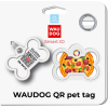 Адресник для тварин WAUDOG Smart ID з QR паспортом "Піца", кістка 40х28 мм (231-4038) зображення 5
