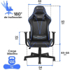 Кресло игровое Xtrike ME Advanced Gaming Chair GC-909 Black/Blue (GC-909BU) изображение 7