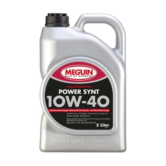 Моторное масло Meguin POWER SYNT SAE 10W-40 5л (4800)
