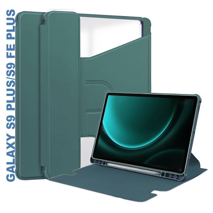 Чехол для планшета BeCover 360° Rotatable Samsung Tab S9 Plus (SM-X810/SM-X816)/S9 FE Plus (SM-X610/SM-X616) 12.4" Deep Blu (710399)