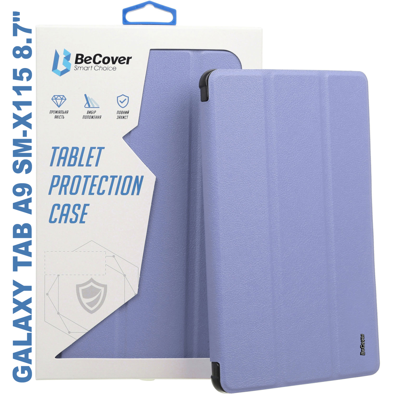 Чехол для планшета BeCover Soft Edge stylus holder Samsung Tab A9 SM-X115 8.7" Deep Blue (710356)