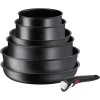 Набор посуды Tefal Ingenio Black Stone змінна ручка 7 предметів (L3998702)