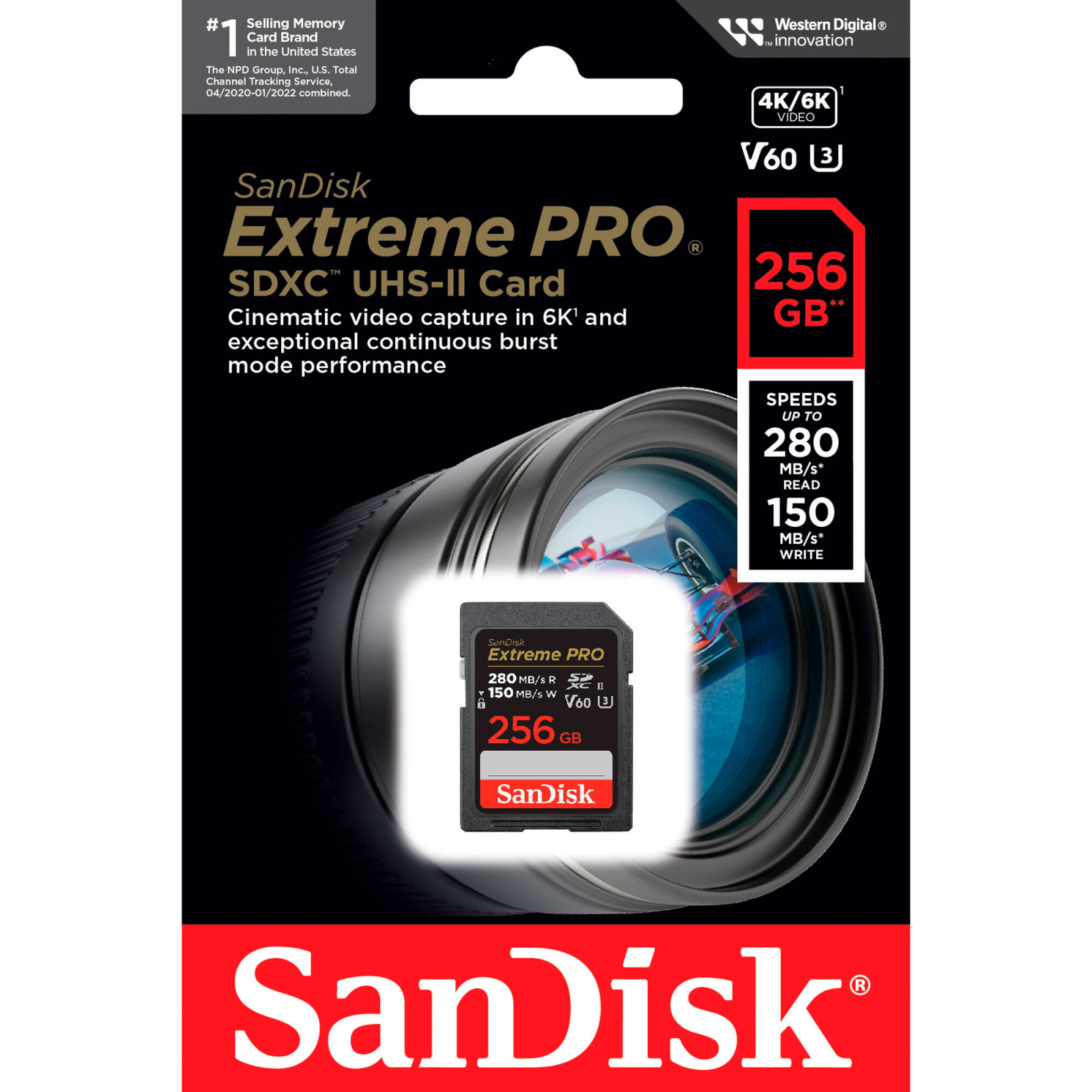 Карта пам'яті SanDisk 256GB SDXC class 10 UHS-I Extreme Pro (SDSDXEP-256G-GN4IN) зображення 3