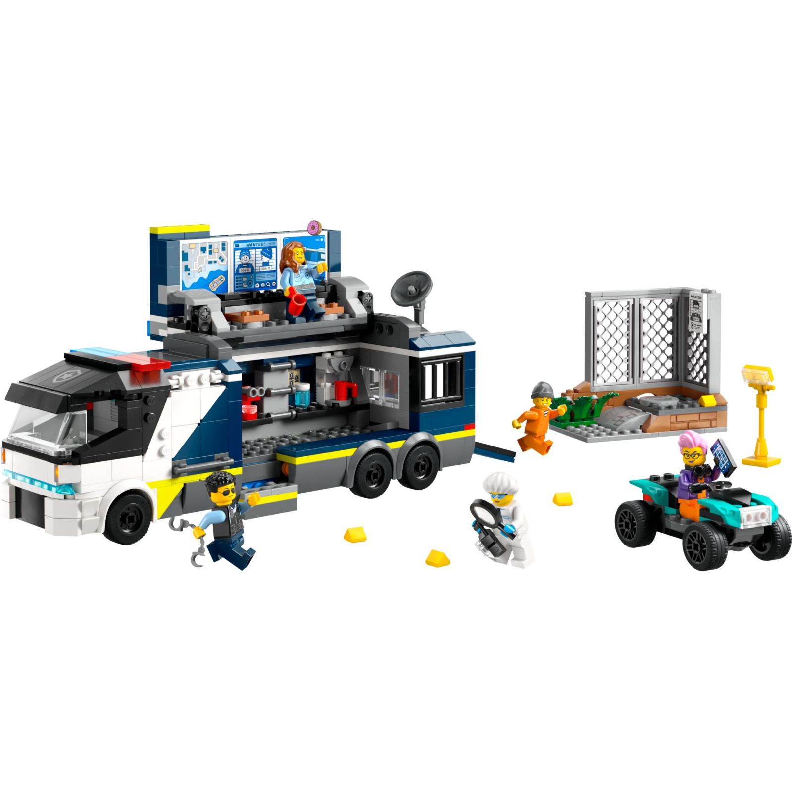 Конструктор LEGO City Пересувна поліцейська криміналістична лабораторія 674 деталей (60418) зображення 2