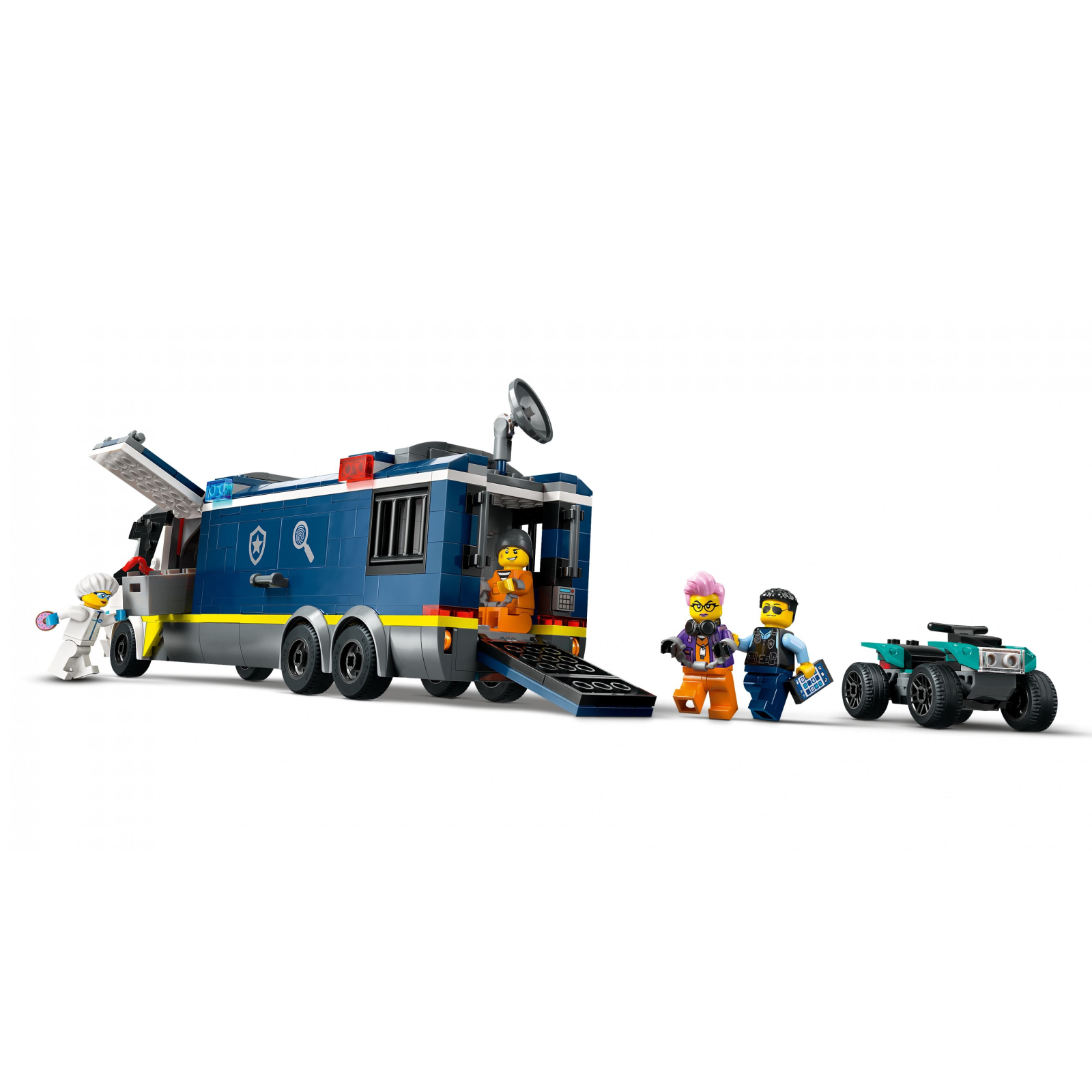 Конструктор LEGO City Пересувна поліцейська криміналістична лабораторія 674 деталей (60418) зображення 4