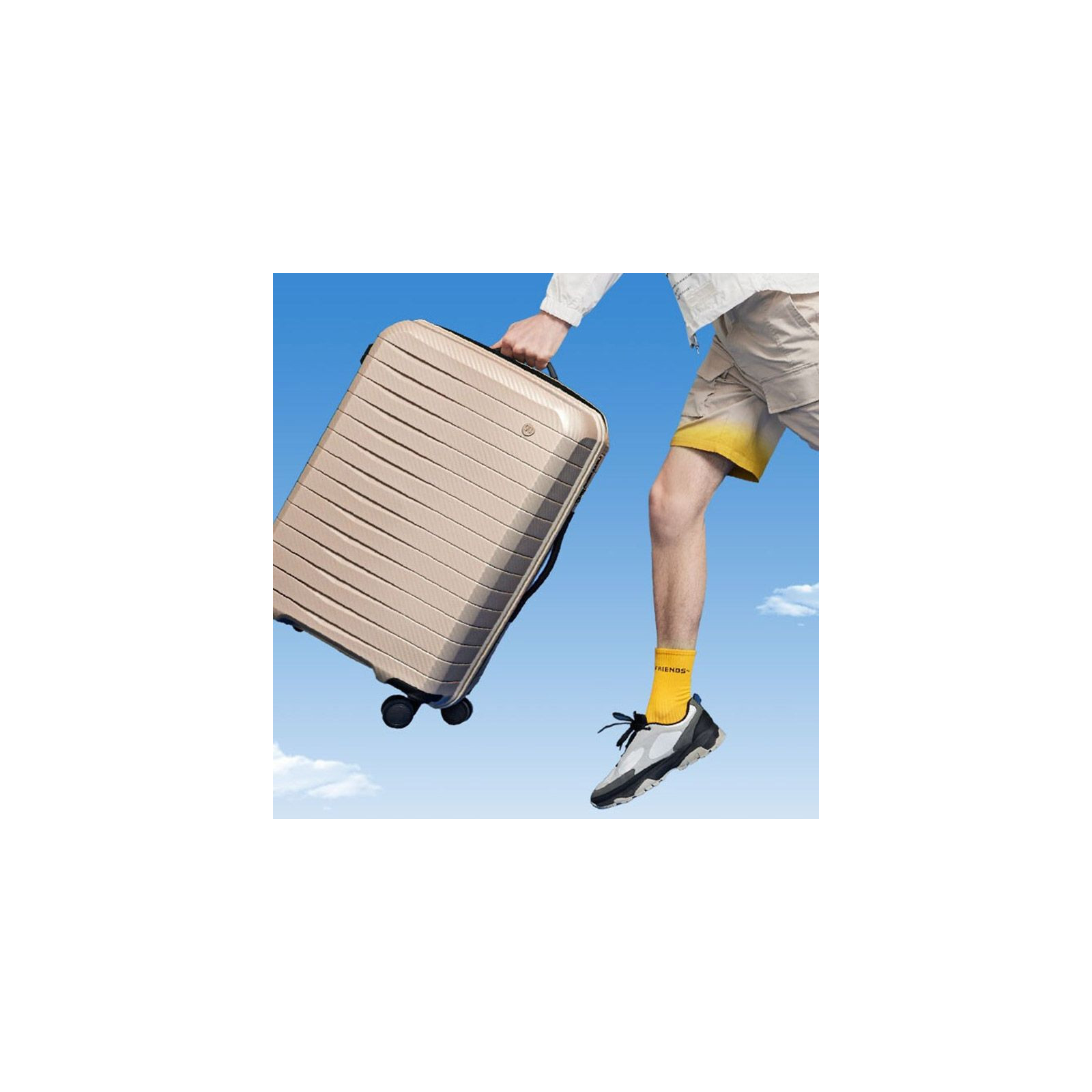 Чемодан Xiaomi Ninetygo Lightweight Luggage 24" Beige (6941413216418) изображение 5