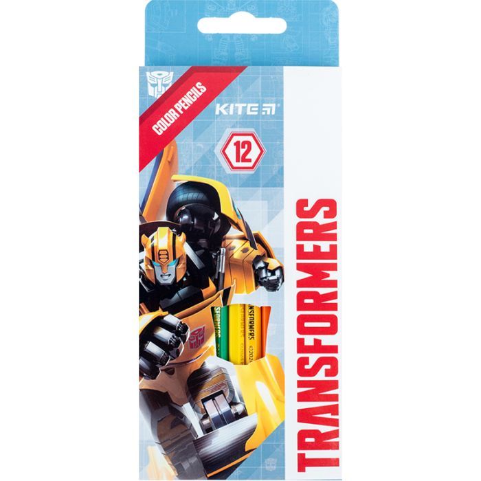 Олівці кольорові Kite Transformers 12 кольорів (TF24-051)