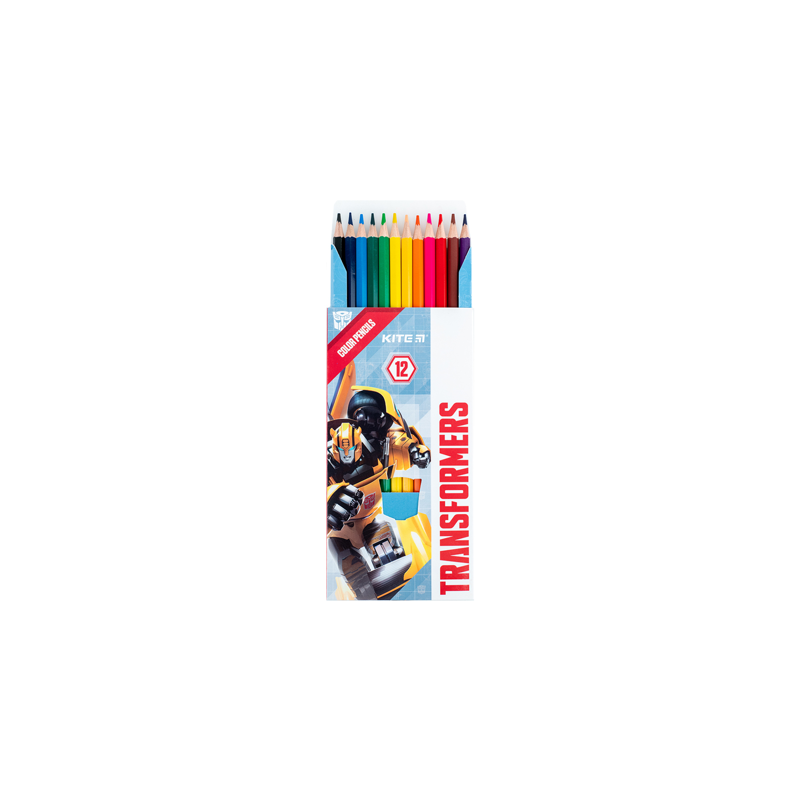 Карандаши цветные Kite Transformers 12 цветов (TF24-051) изображение 4