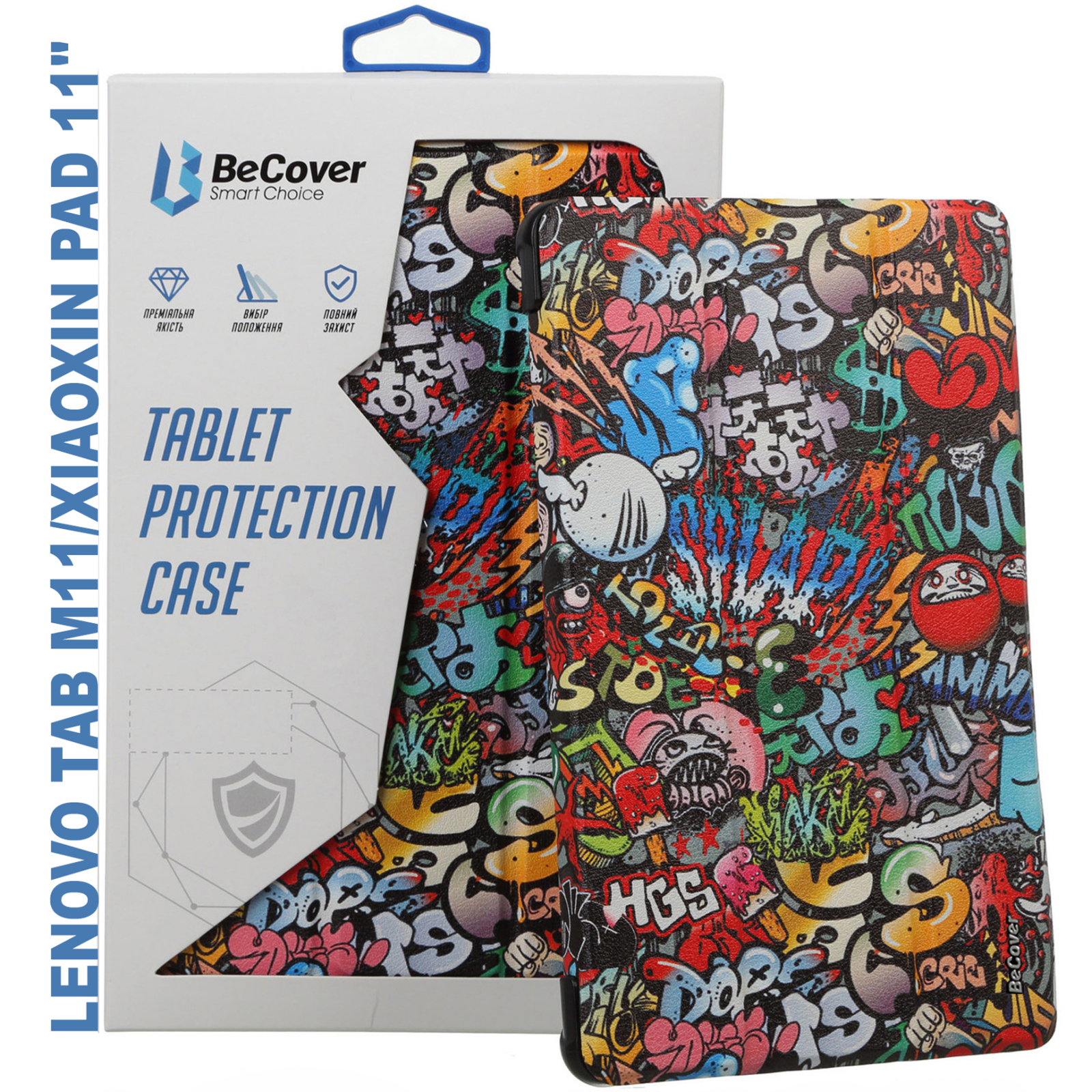 Чехол для планшета BeCover Smart Case Lenovo Tab M11 (2024) TB-TB330FU/Xiaoxin Pad 11 (2024) 11" Graffiti (710757)