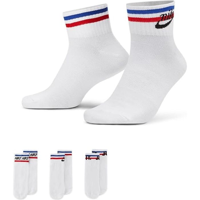 Шкарпетки Nike U NK NSW EVERYDAY ESSENTIAL AN 3PR DX5080-100 34-38 3 пари Білі (196148786088) зображення 2
