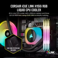 Система жидкостного охлаждения Corsair iCUE Link H150i RGB AIO (CW-9061003-WW) изображение 10