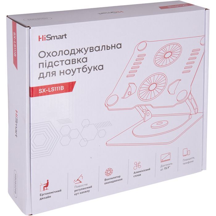 Підставка до ноутбука HiSmart SX-LS111B (HS083298) зображення 4