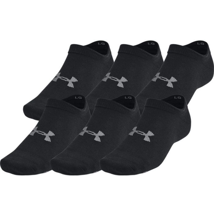 Носки Under Armour 1382611-001 Essential No Show 6 пар чорний LG (196885585135)