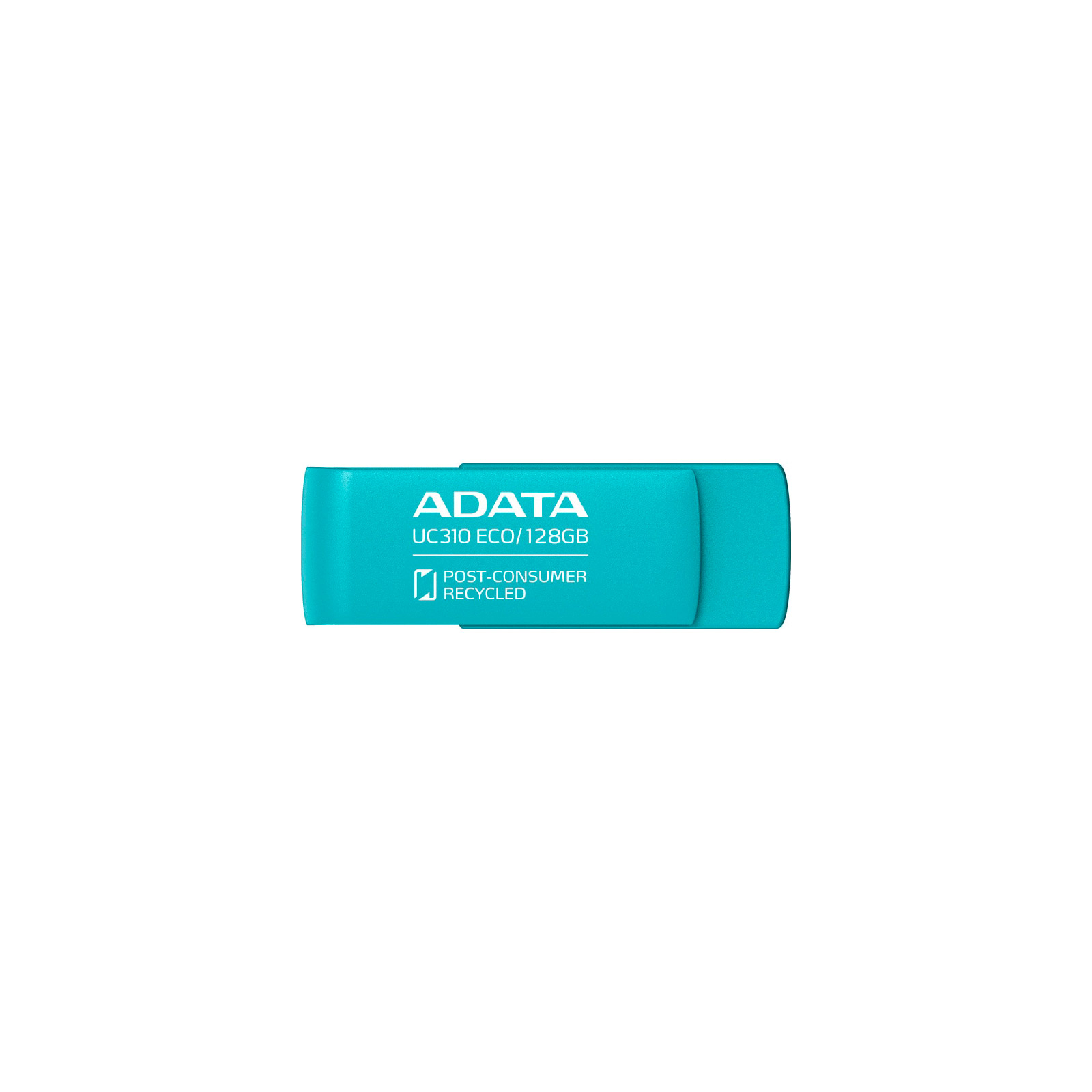 USB флеш накопитель ADATA 128GB UC310 Eco Green USB 3.2 (UC310E-128G-RGN) изображение 2