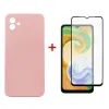 Чехол для мобильного телефона Dengos Samsung Galaxy A04e Case + Glass (Pink) (DG-KM-76)