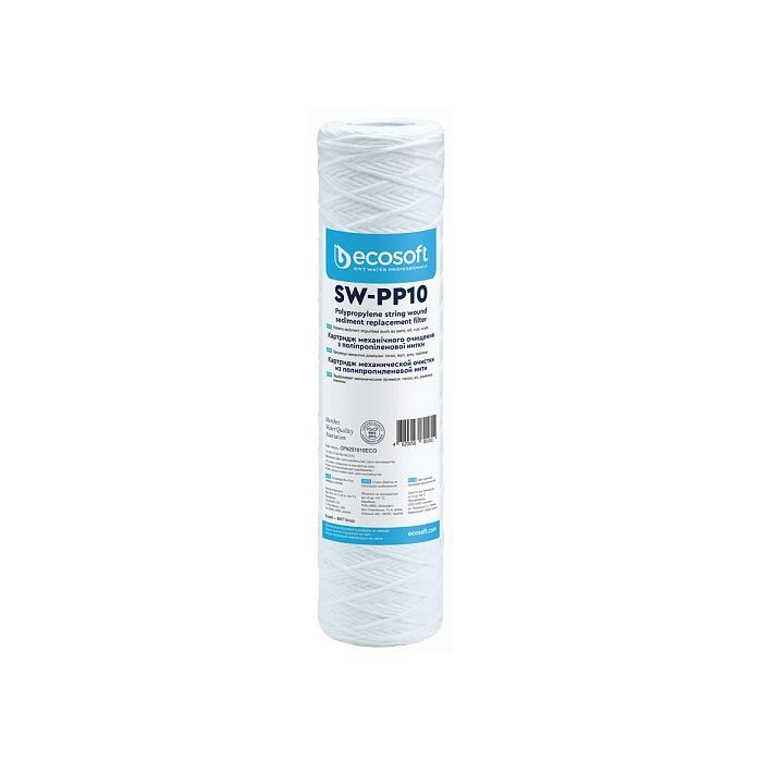 Картридж для фільтра глечика Ecosoft Картридж з поліпропіленової нитки Ecosoft 2.5х10", 10мкм (CPN251010ECO)