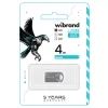 USB флеш накопичувач Wibrand 4GB Hawk Silver USB 2.0 (WI2.0/HA4M1S) зображення 2