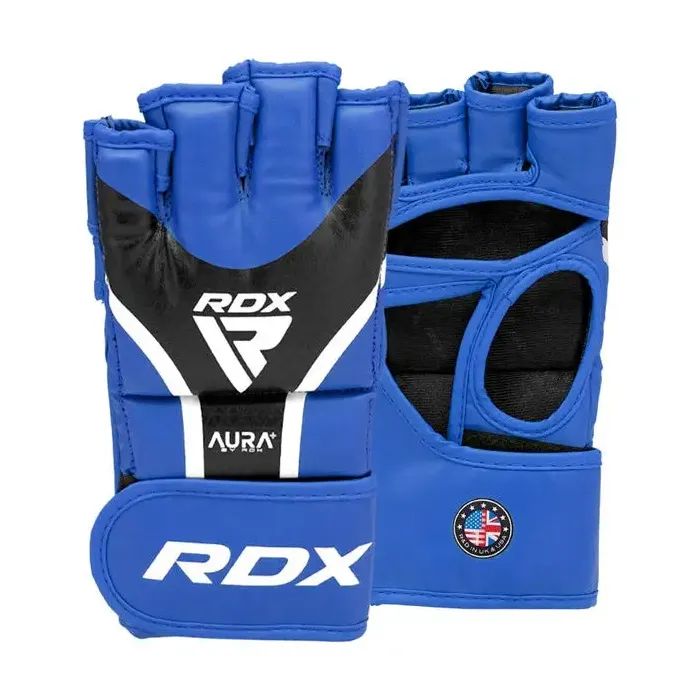 Перчатки для MMA RDX Aura Plus T-17 Blue/Black S (GGR-T17UB-S+) изображение 2