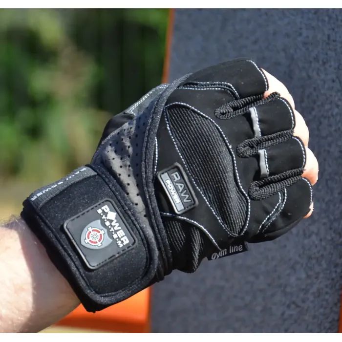 Перчатки для фитнеса Power System PS-2850 Raw Power Black/Grey M (PS-2850_M_Black-Grey) изображение 2