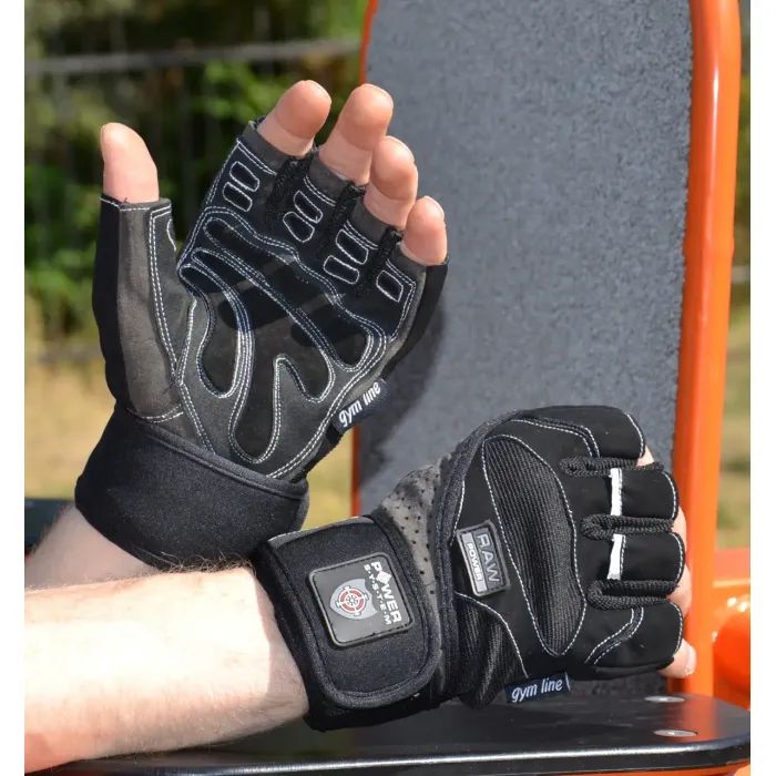 Перчатки для фитнеса Power System PS-2850 Raw Power Black/Grey M (PS-2850_M_Black-Grey) изображение 4
