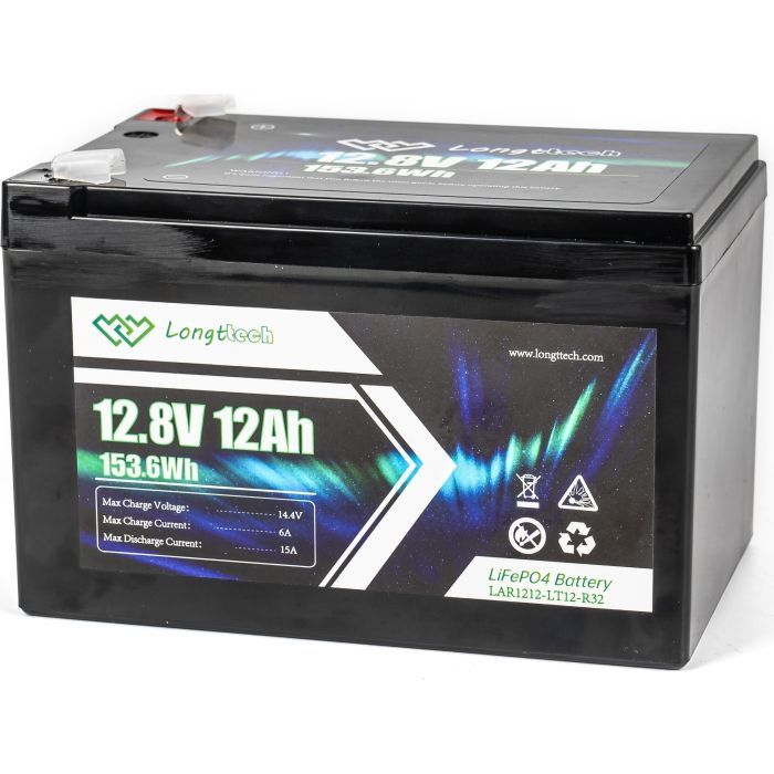 Батарея LiFePo4 Longttech LiFePO4 12.8V - 12Ah (LAR1212-LT12-R32) изображение 2