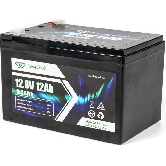 Батарея LiFePo4 Longttech LiFePO4 12.8V - 12Ah (LAR1212-LT12-R32) изображение 3