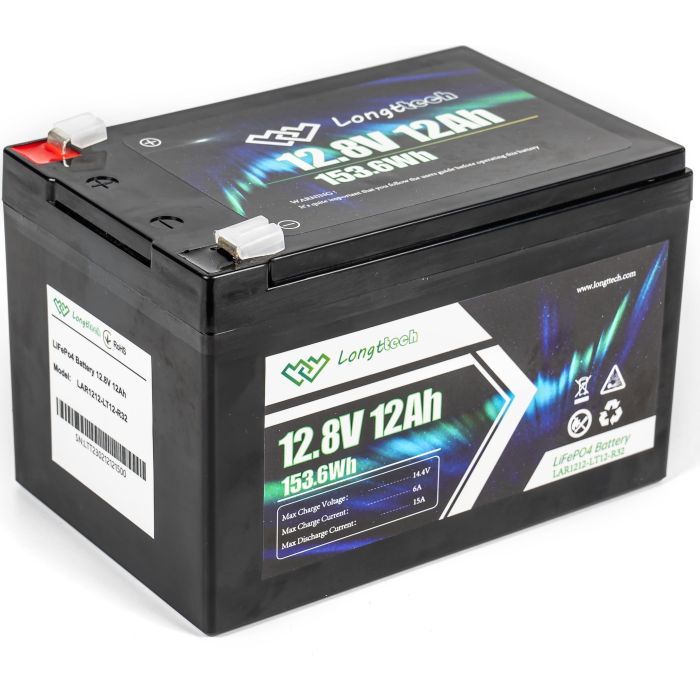 Батарея LiFePo4 Longttech LiFePO4 12.8V - 12Ah (LAR1212-LT12-R32) изображение 5