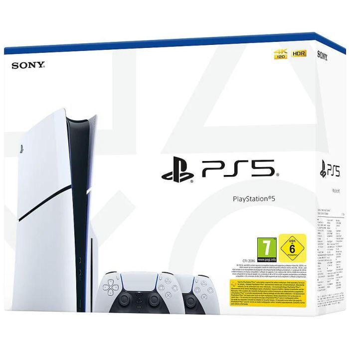 Ігрова консоль Sony Playstation 5 Slim (2 геймпада Dualsense) Blu-Ray (1000042053) зображення 4