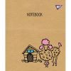 Зошит Yes А5 Sketch Animal Крафт 12 аркушів лінія (765070) зображення 4