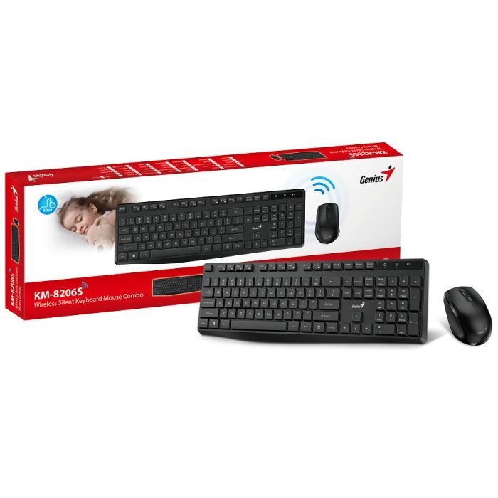 Комплект Genius KM-8206S Wireless UA Black (31340017404) изображение 4