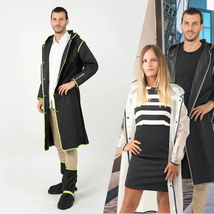 Дощовик Perletti City чорний/сріблястий L (14210177L) зображення 2