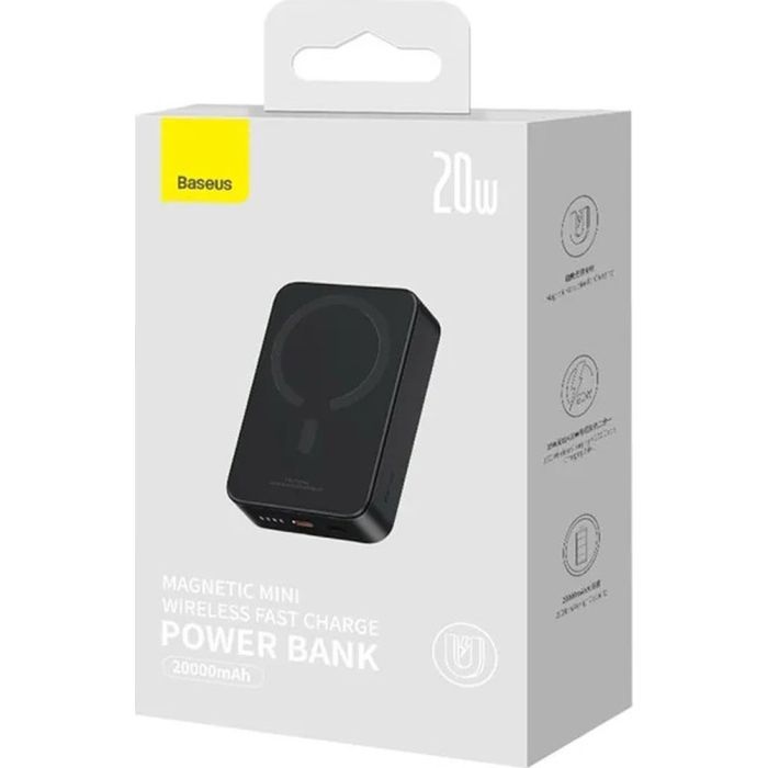 Батарея универсальная Baseus Magnetic Mini 20000mAh 20W, White (P10022102212-01 / PPCXM20) изображение 6