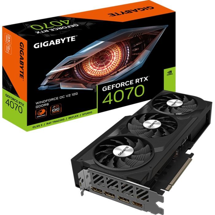 Відеокарта GIGABYTE GeForce RTX4070 12Gb WINDFORCE OC (GV-N4070WF3OCV2-12GD) зображення 8