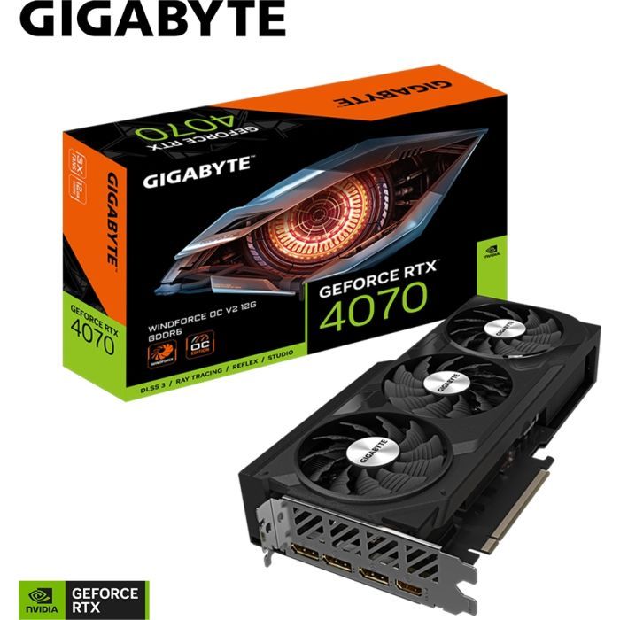 Відеокарта GIGABYTE GeForce RTX4070 12Gb WINDFORCE OC (GV-N4070WF3OCV2-12GD) зображення 9