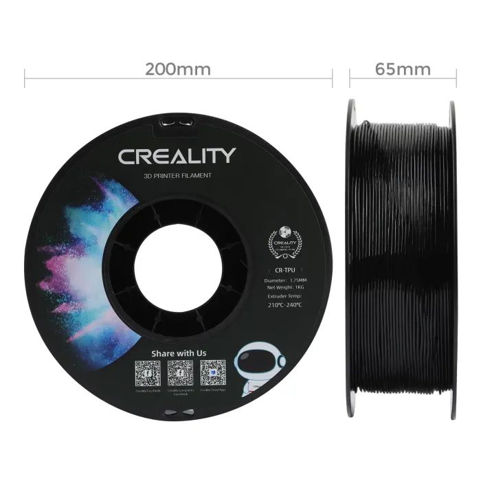 Пластик для 3D-принтера Creality TPU 1кг, 1.75мм, blue (3301040039) изображение 6