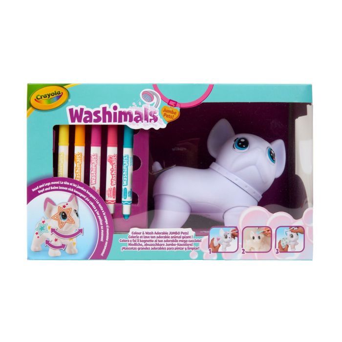 Набор для творчества Crayola Washimals Пес-великан С фломастерами 5 шт (74-0227) изображение 5
