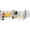Фигурка Kids Team набор Ферма фермерша, страус, козел, козленок (Q9899-X20_2)