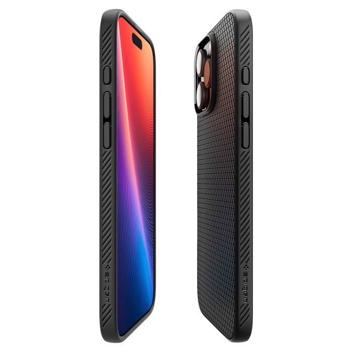Чехол для мобильного телефона Spigen iPhone 16 Pro Liquid Air Matte Black (ACS08117) изображение 4
